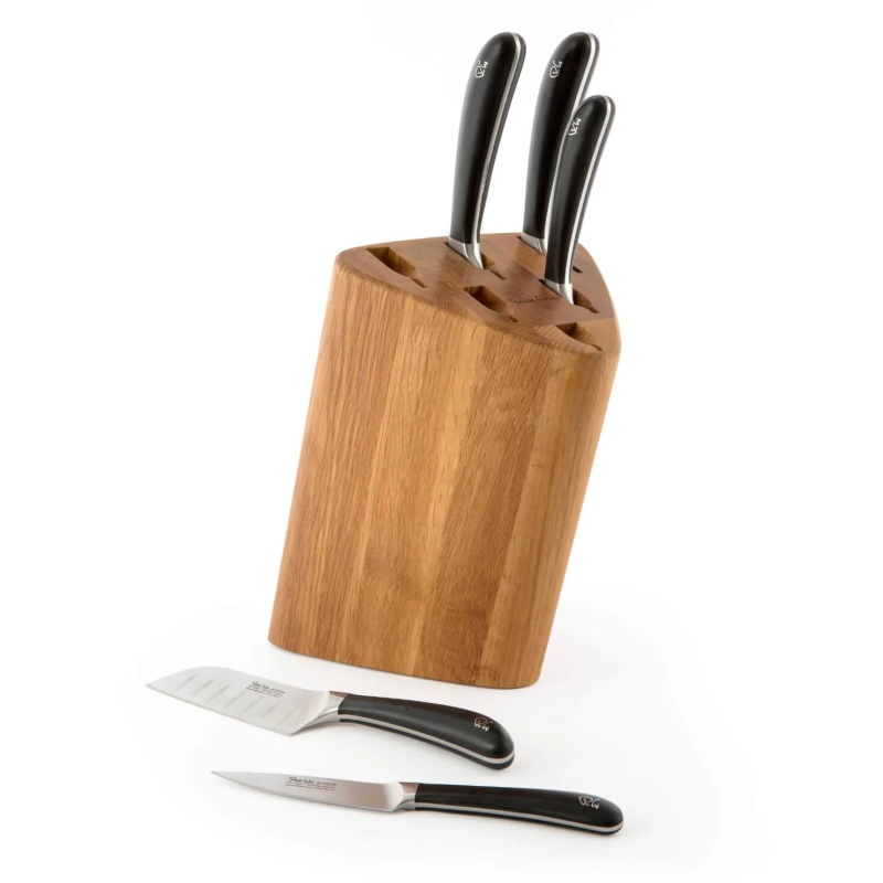 Robert Welch Robert Welch Signature Prism 7 Piece Oak Knife Block