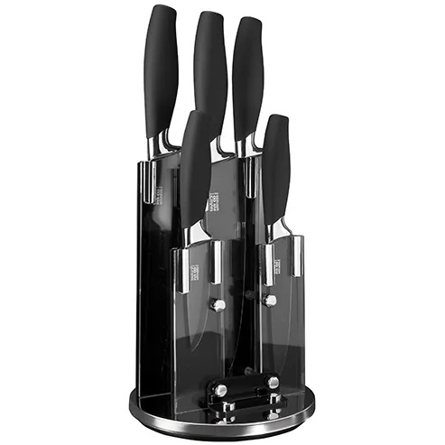 Taylors Eye Witness Brooklyn Chrome 5 Piece Knife Block