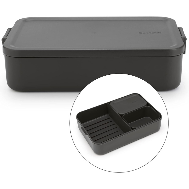 Brabantia Dark/Grey Make And Take Bento Lunch Box