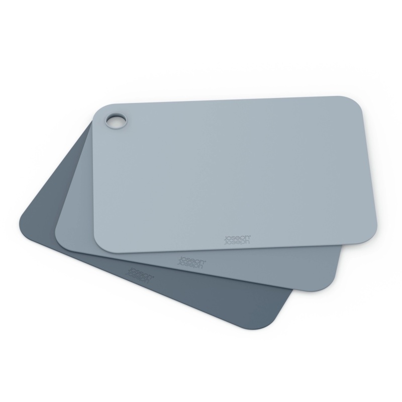 Joseph Joseph Joseph Joseph Pop Set of 3 Chopping Mats - Sky/Blue/Grey