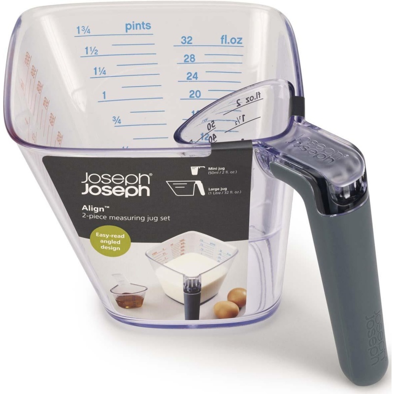 Joseph Joseph Align 2 Piece Measuring Jug Set - Grey
