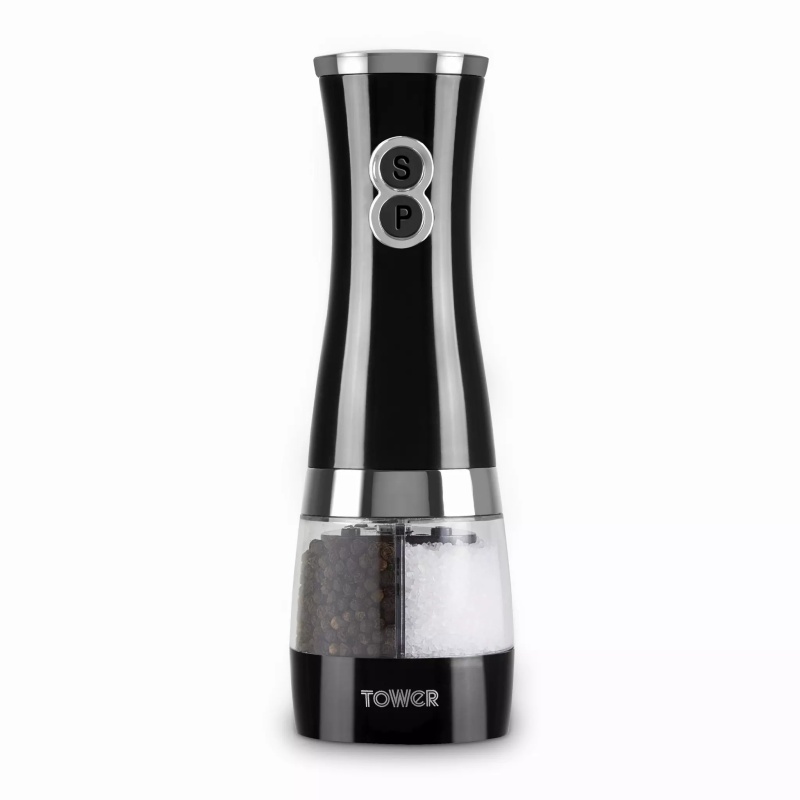 Tower Duo Electric Salt & Pepper Mill - Black