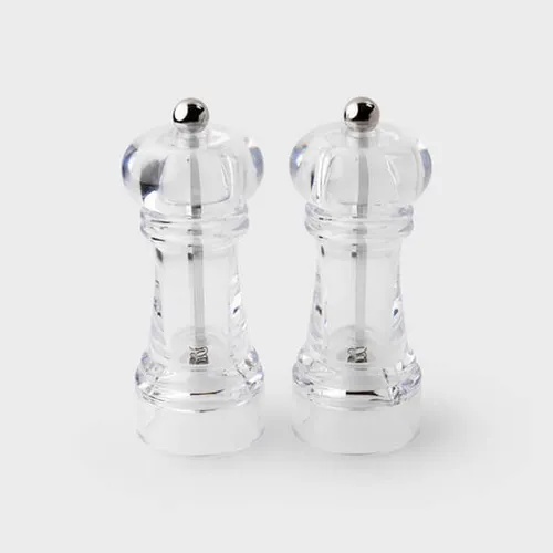 Taylors Eye Witness Salt & Pepper Mill Set - Clear
