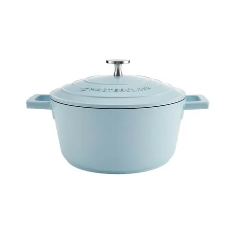 Masterclass Cast Aluminium Casserole Dish 20cm - Sky Blue