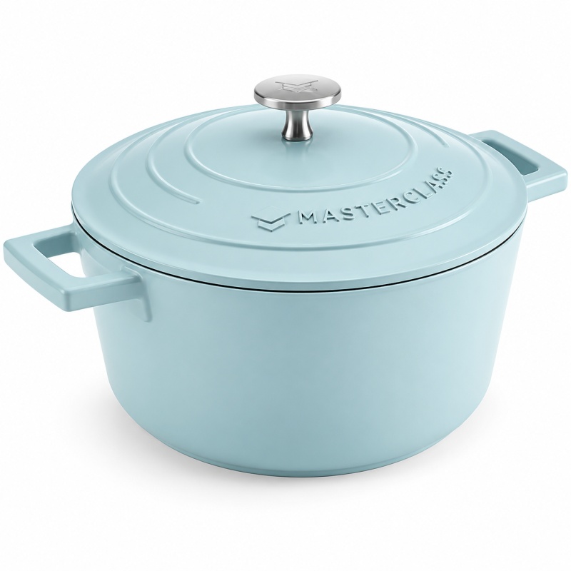 Masterclass Masterclass Cast Aluminium Casserole Dish 20cm - Sky Blue