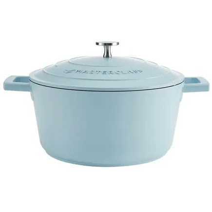Masterclass Cast Aluminium Casserole Dish 24cm - Sky Blue