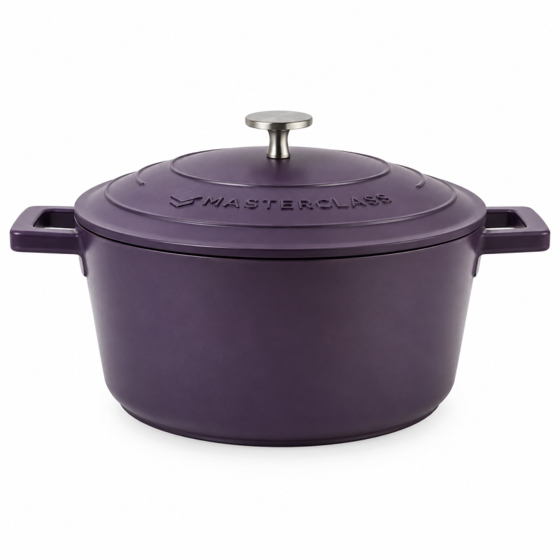 Masterclass Masterclass Cast Aluminium Casserole Dish 24cm - Purple