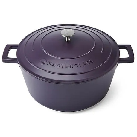 Masterclass Cast Aluminium Casserole Dish 28cm - Purple