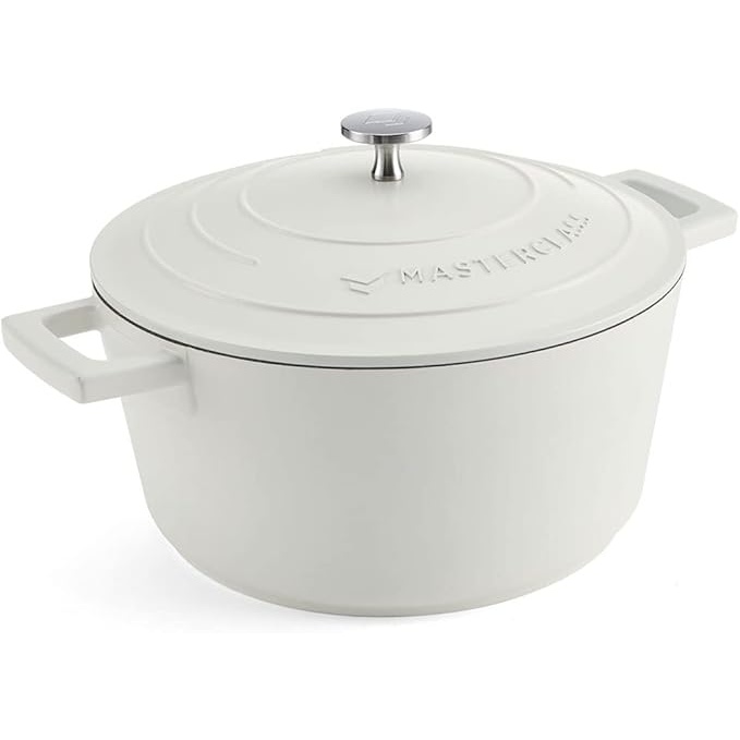 Masterclass Cast Aluminium Casserole Dish 24cm - Cream