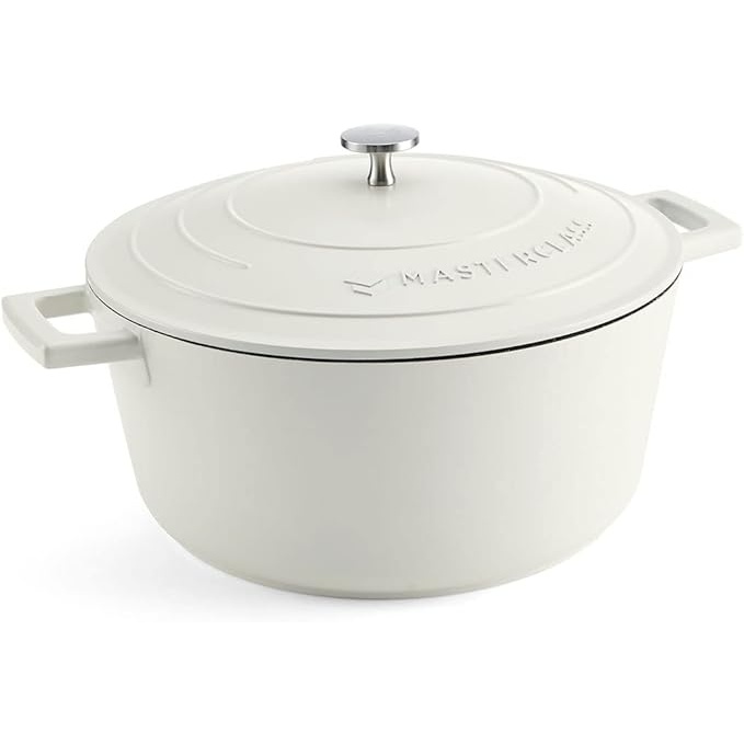 Masterclass Cast Aluminium Casserole Dish 28cm - Cream