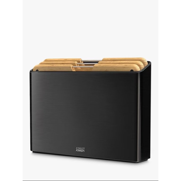 Joseph Joseph Black Folio Steel Bamboo 3 Piece Board Set