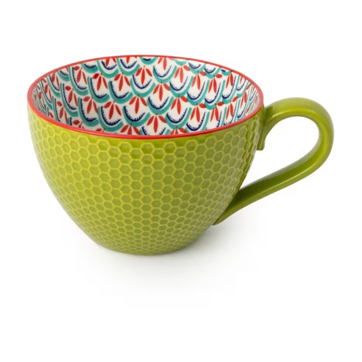 Mikasa Mikasa Geometric Mug 330ml - Green & Blue