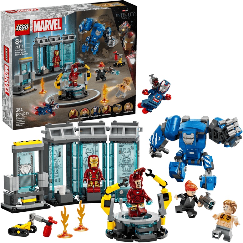 LEGO Marvel 76315 Iron Man's Laboratory: Hall of Armor