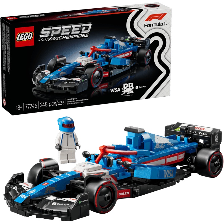 LEGO Speed Champions 77246 Visa Cash App RB VCARB 01 F1 Race Car