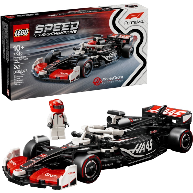 Lego Speed Champions 77250 Moneygram Haas F1 Team Vf-24 Race Car