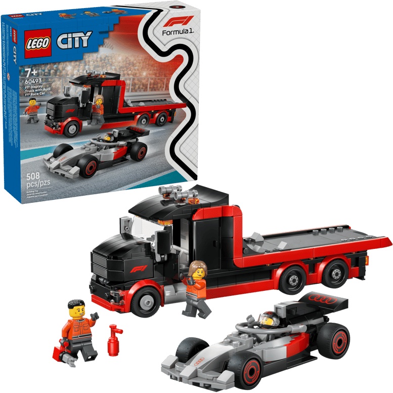 LEGO City 60493 F1 Display Truck with Audi F1 Race Car