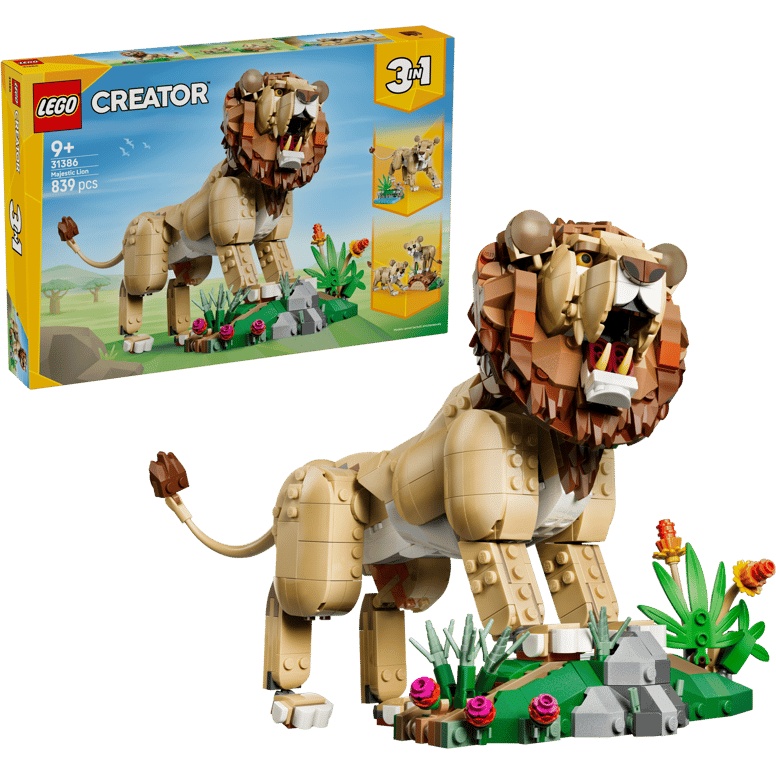 LEGO Creator 3-in-1 31386 Wild Animals: Majestic Lion
