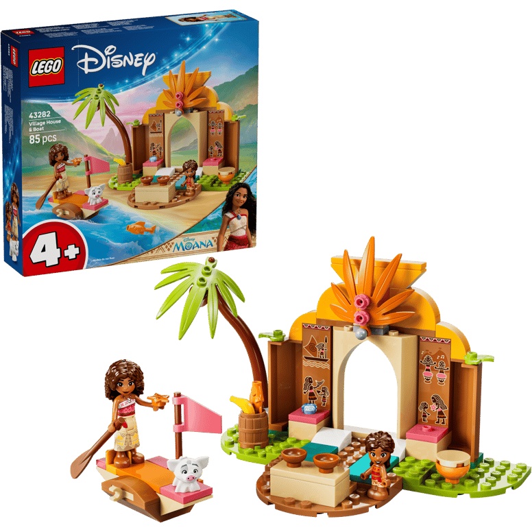 LEGO Disney 43282 Moana Village House & Boat