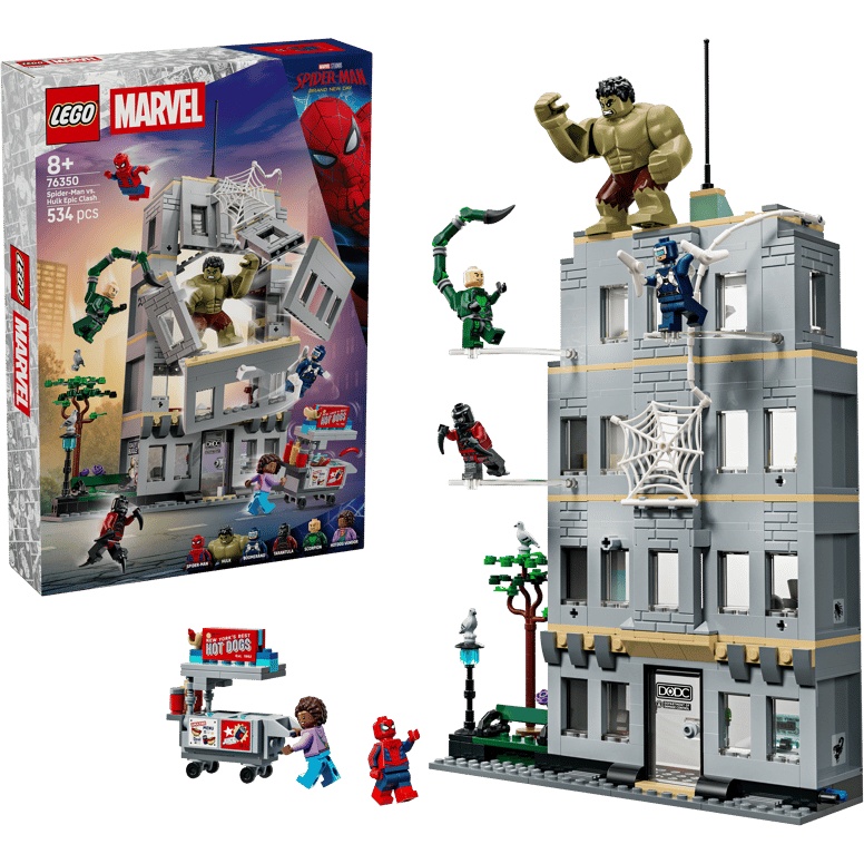 LEGO Marvel 76350 Spider-Man vs. Hulk Epic Clash