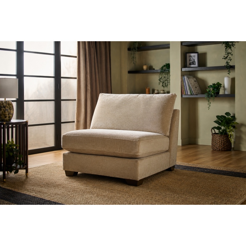 Morgan Armless Modular Sofa Unit in Fabric