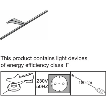 Wiemann Darwin Wardrobe LED Line Light - Silver