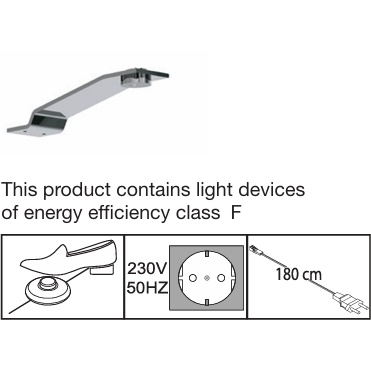 Wiemann Darwin Wardrobe LED Top Light - Chrome