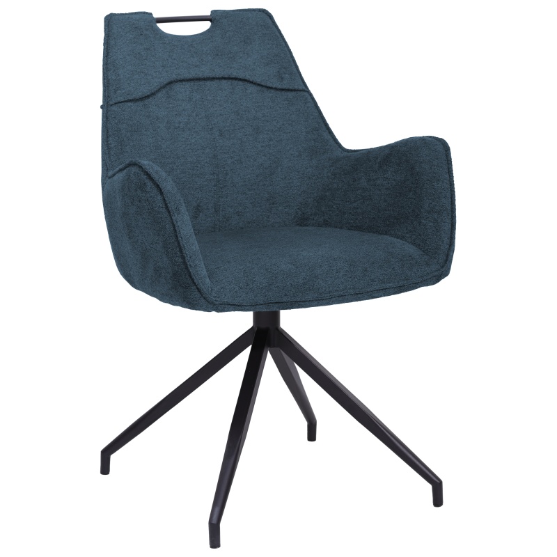 Agatha Upholstered Swivel Dining Armchair