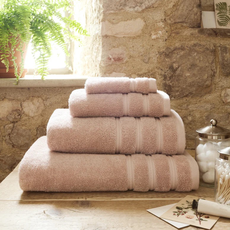 Christy Antalya Cotton Towel - Pale Rose