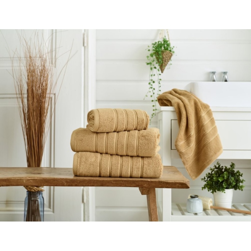 The Lyndon Company Rainham Cotton Towel - Praline