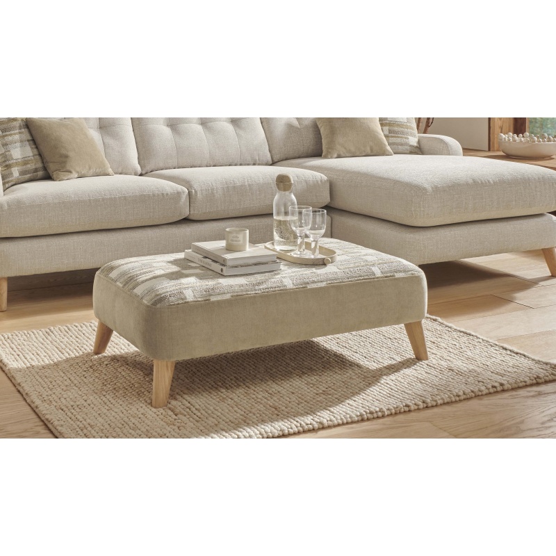 Reya Bench Footstool in Fabric