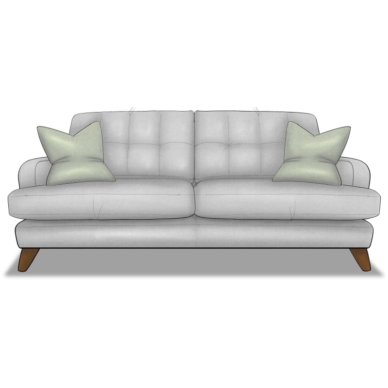 Reya Large 3 Seater Sofa in Fabric