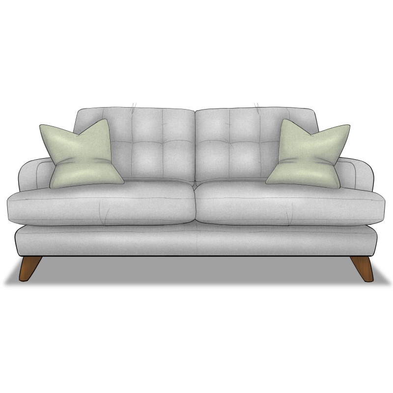 Reya Medium 2 Seater Sofa in Fabric