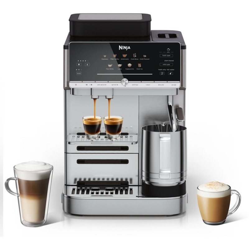 Ninja AE1001UK AutoBarista Coffee Machine - Black/Stainless Steel
