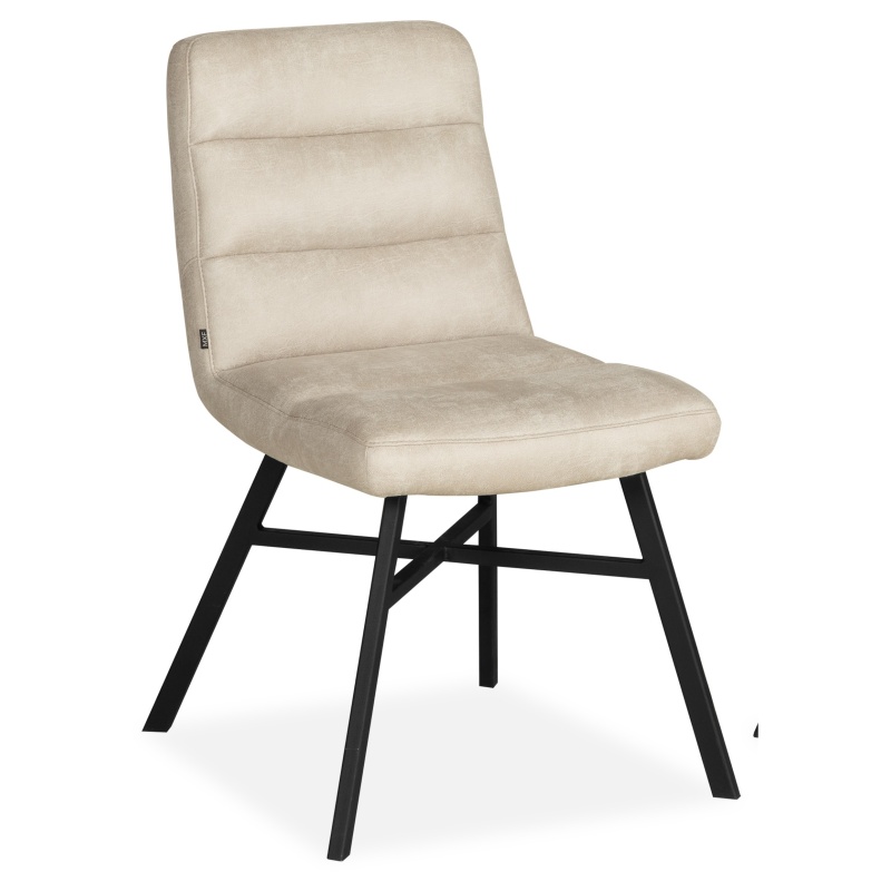 Sally Upholstered Dining Chair (Pair) - Chicago Toffee Fabric