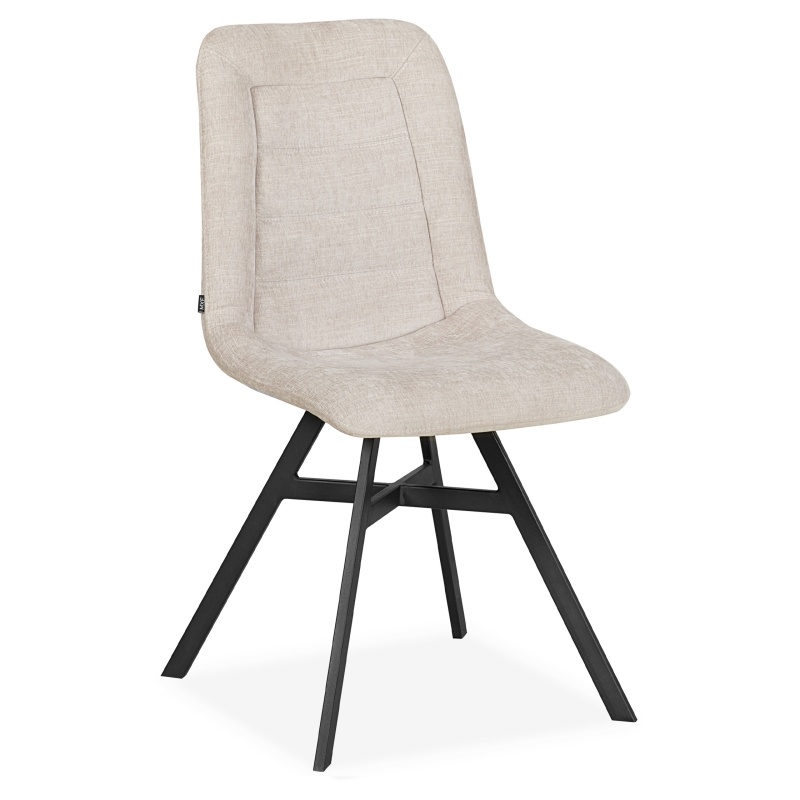 Stevie Upholstered Dining Chair (Pair) - Miami Toffee Fabric