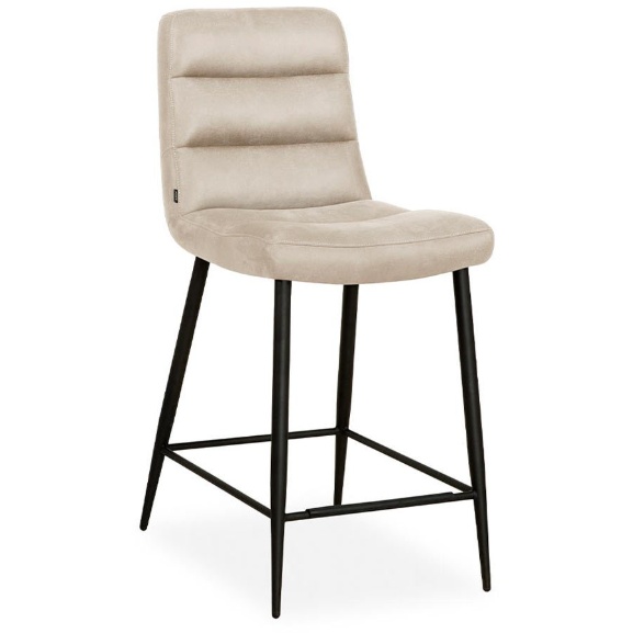 Sally Upholstered Barstool (Pair) - Chicago Toffee Fabric