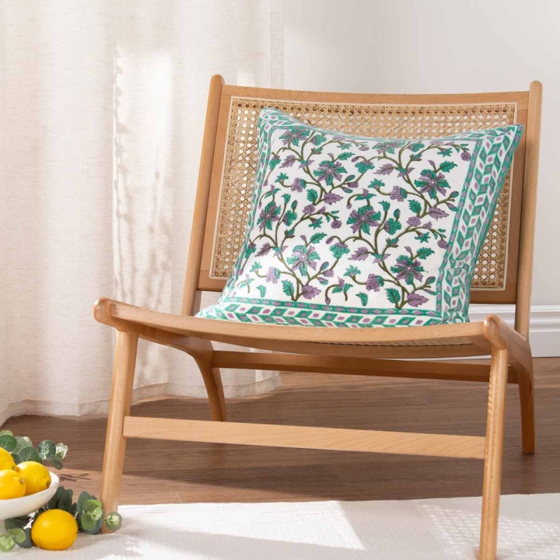 Paoletti Paoletti Mentera Cushion 50cm - Oasis Green/Lilac