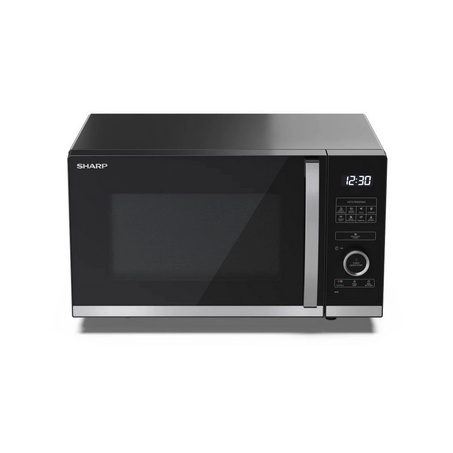 Sharp YCQS254AUB 900W Flatbed Microwave Oven 25L - Black