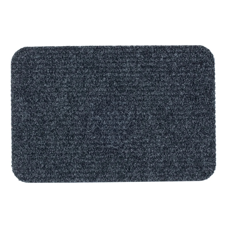 Likewise Matting Mallin Ribbed Door Mat 80x50cm - Anthracite