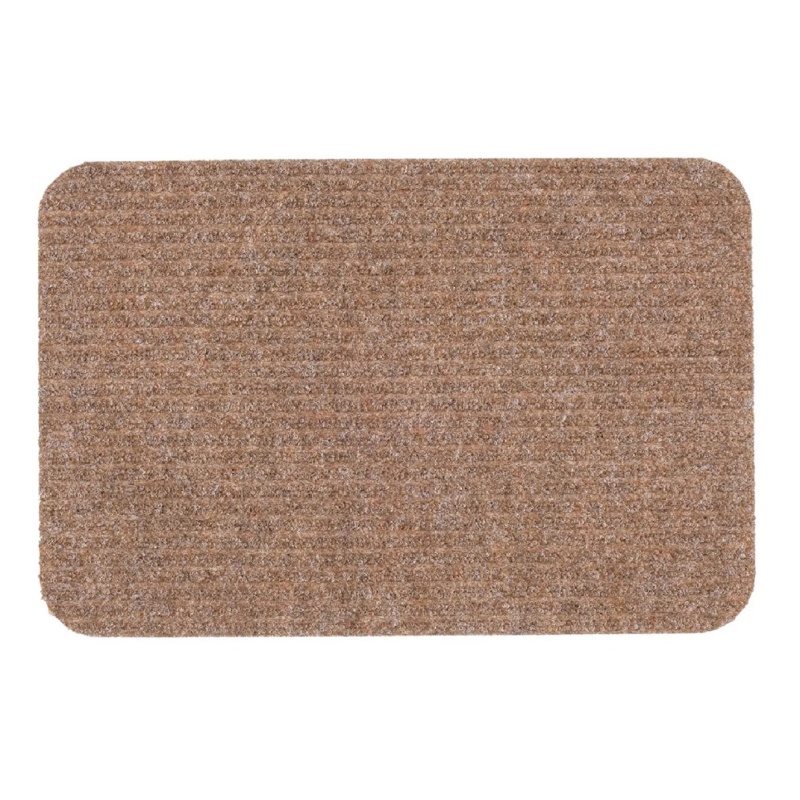 Likewise Matting Mallin Ribbed Door Mat 80x50cm - Beige