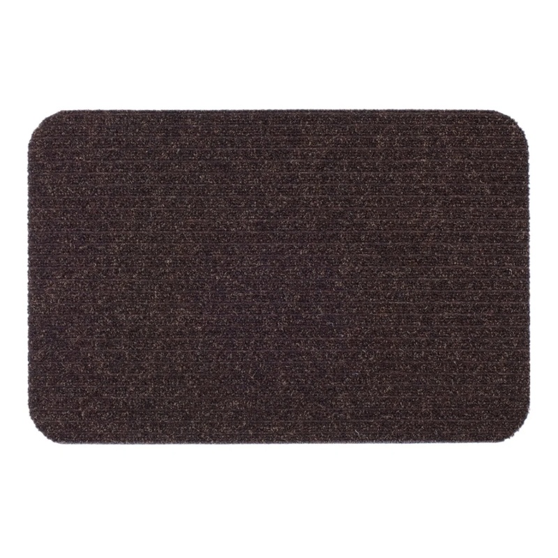 Likewise Matting Mallin Ribbed Door Mat 80x50cm - Brown
