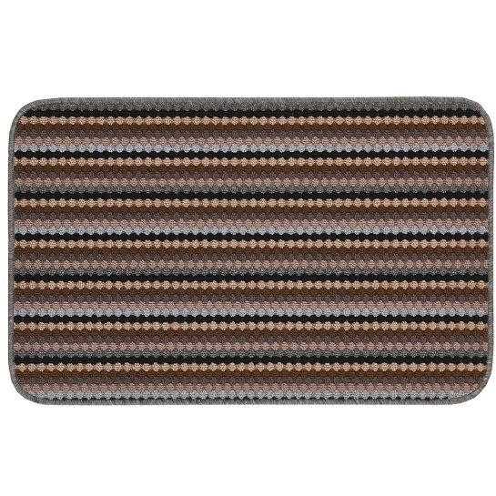 Likewise Matting Helsinki Striped Door Mat 80x140cm - Lead