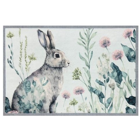 Likewise Matting Knightsbridge Hare Door Mat 70x50cm - Multi