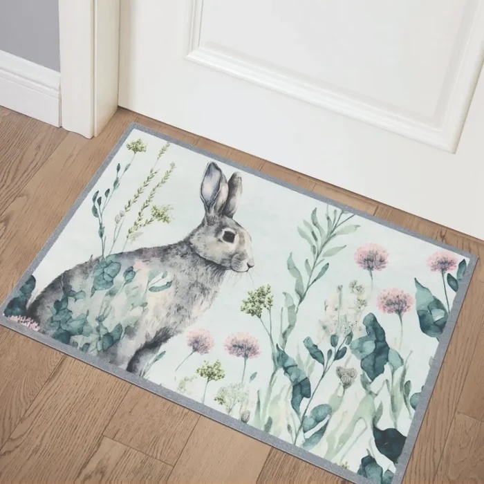 Likewise Matting Knightsbridge Hare Door Mat 70x50cm - Multi