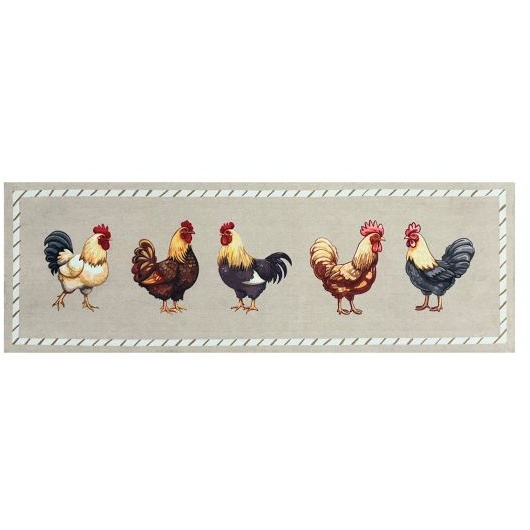 Likewise Matting Knightsbridge Chickens Door Mat 50x150cm - Beige