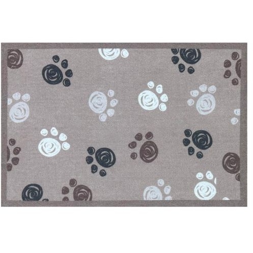 Likewise Matting Knightsbridge Paw Prints Door Mat 70x50cm - Brown