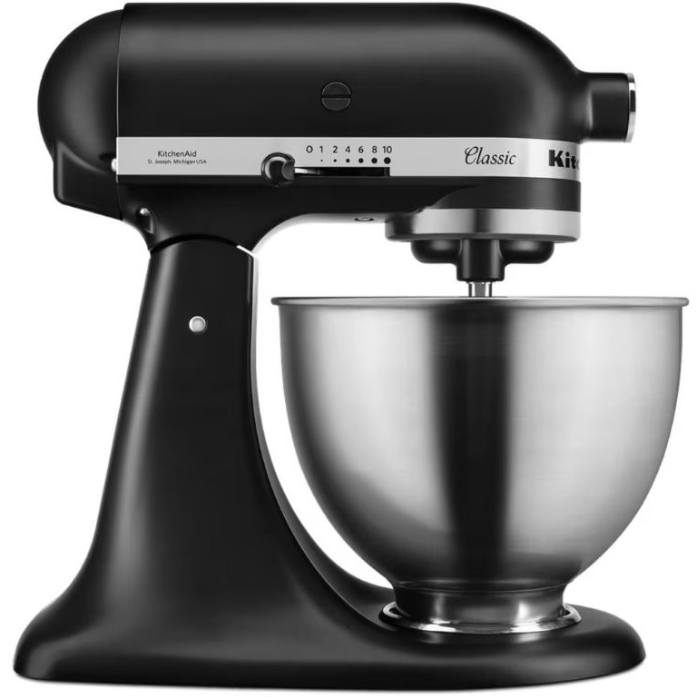 KitchenAid 5K45SSBBM Mixer Tilt-Head Classic Stand Mixer 4.3L - Matte Black