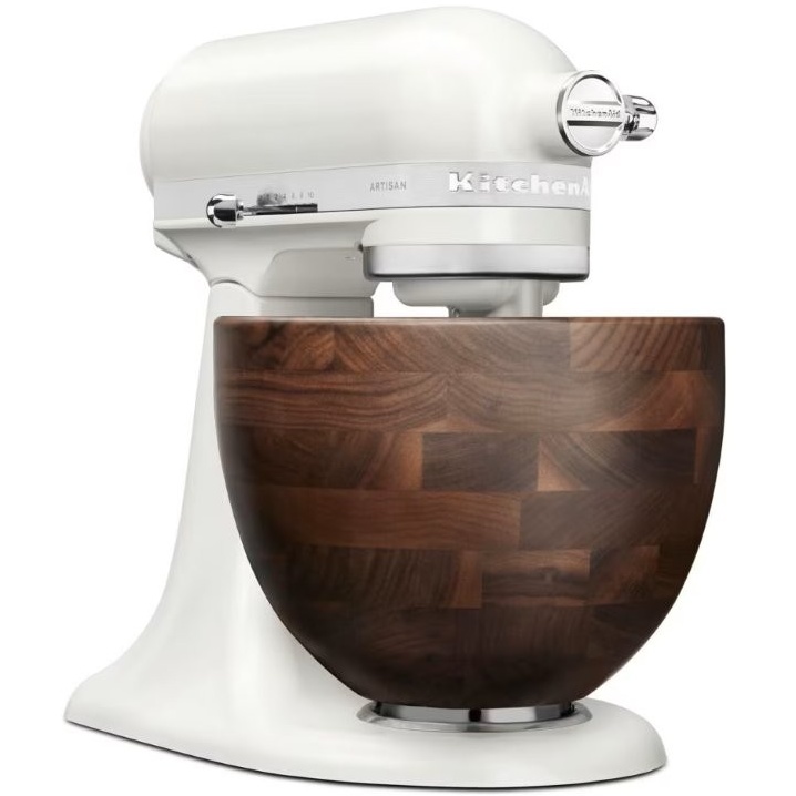 KitchenAid 5KSM156WBBPL Artisan 4.7L Tilt-Head Stand Mixer - Porcelain Walnut Bowl