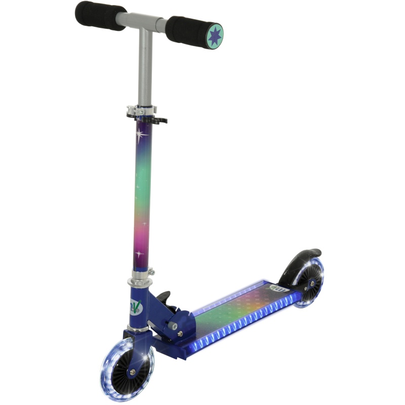 MV Sports MoVe Electro Lite Folding Inline Scooter - Blue/Purple
