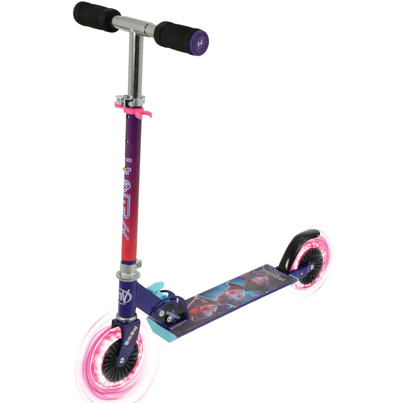 MV Sports KPop Demon Hunters Folding Inline Scooter with Light Up wheels